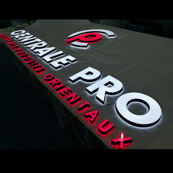 Acrylic letter 3d led sign board backlit brightest letter sign