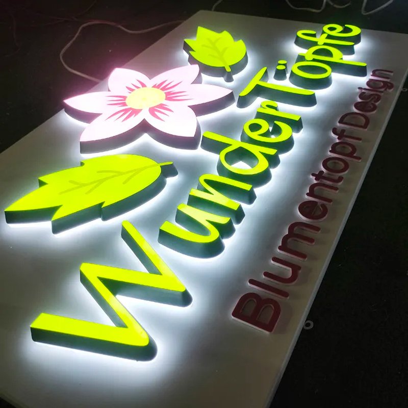 acrylic letter 3d led