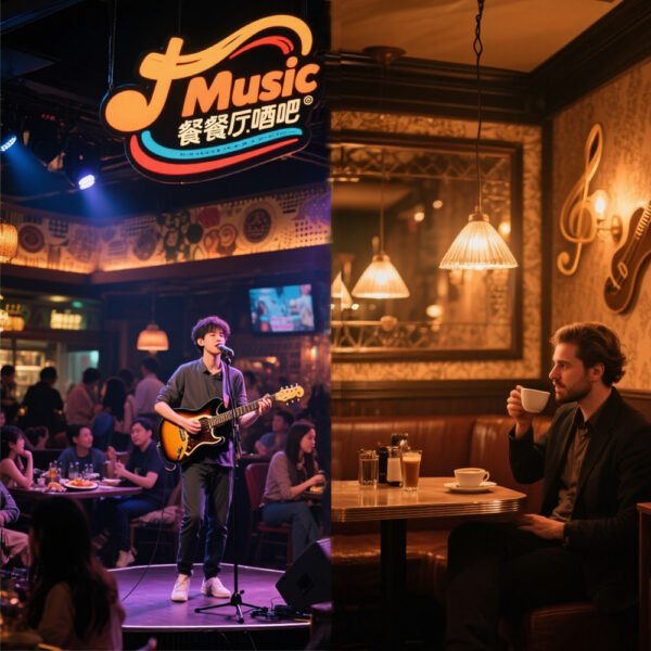 Acrylic LED light box Guitar-Shaped Customizable Sign Display