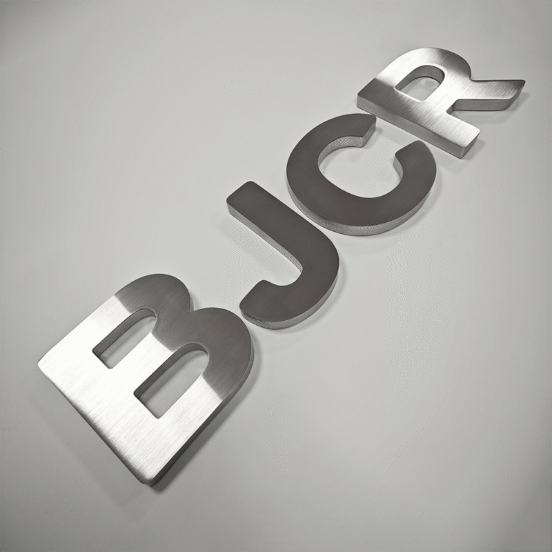 stainless steel letter