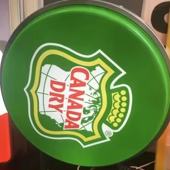 Custom outdoor signboard double side round acrylic light box