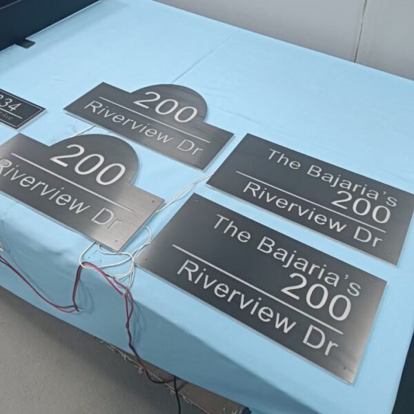 Door sign custom advertising led facelit and backlit letters sign and logo