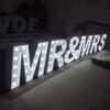 Wedding sign party happy birthday custom made led bulb letter sign