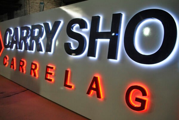 LED signs custom 3d Stainless Steel Sign LED Light Box