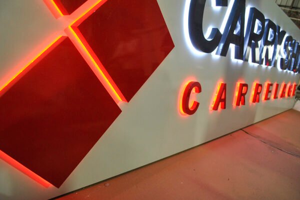 LED signs custom 3d Stainless Steel Sign LED Light Box