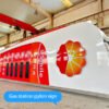 Petrol Filling Station Signboard Outdoor Large Pylon Sign