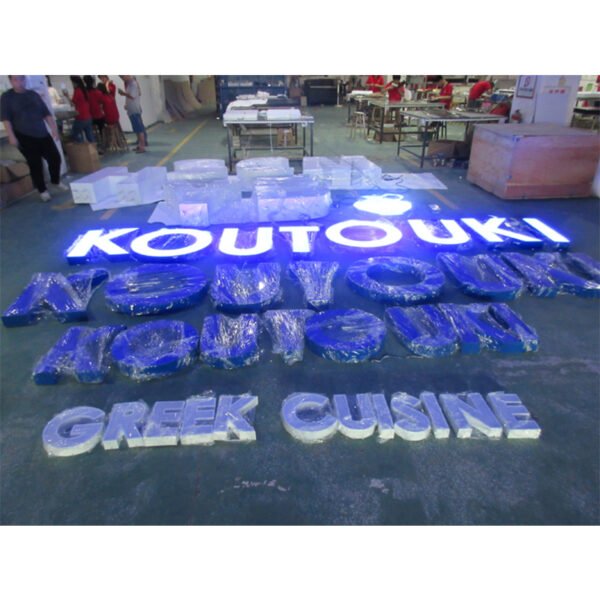 Signs 3d acrylic logo factory price high hightness channel letters