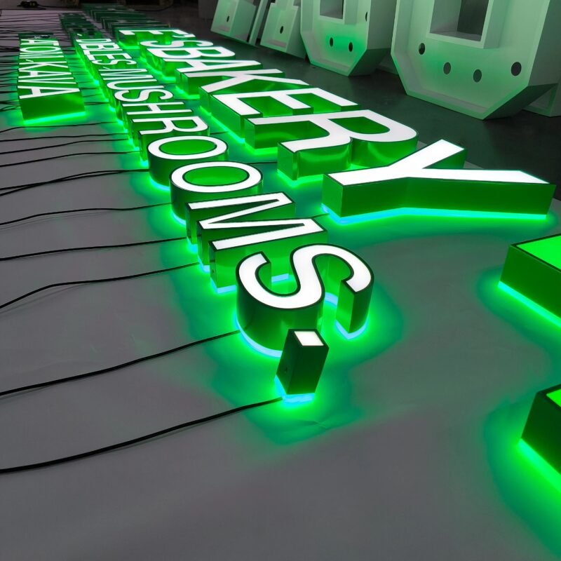 3d outdoor signboard logo signage