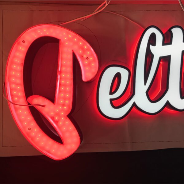 3d Outdoor Signboard Logo Signage Acrylic Backlit Letters