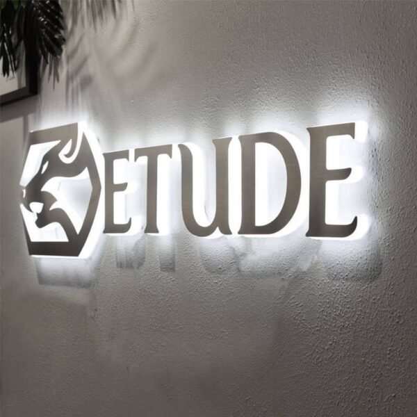 Outdoor Advertising 3d Backlit Letters Led Lighting Signboard Customization Logo Sign for Business