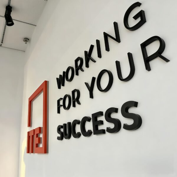 Custom 3D Led Backlit Letter Sign Illuminated Business Signs Acrylic 3d Led Letter Outdoor Logo Signboard