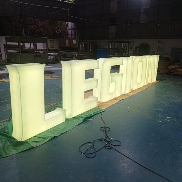 3D Signage Letters Large Plastic Letters Customized Size Illuminated Signs for Shop Display