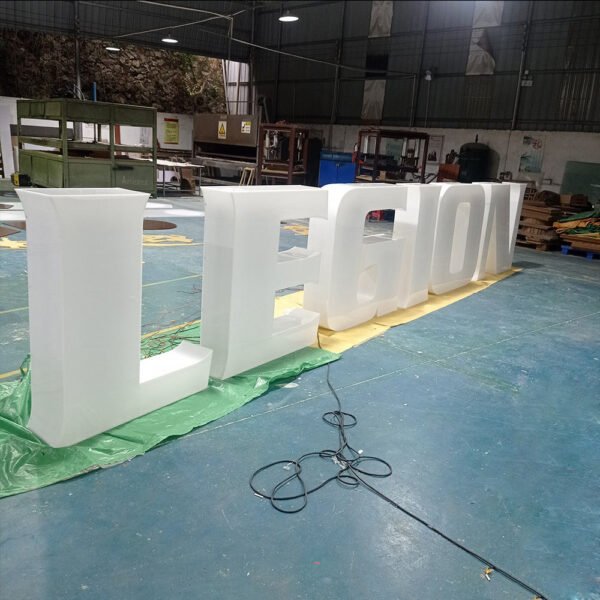 3D Signage Letters Large Plastic Letters Customized Size Illuminated Signs for Shop Display