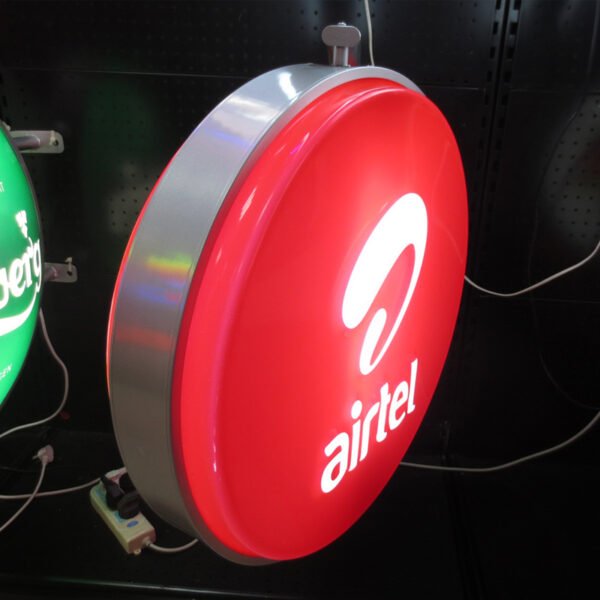 Outdoor Light Box Signage Double-Sided Acrylic Hanging Advertising Sign