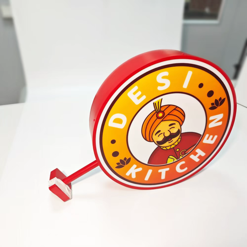 outdoor vinyl light box signage