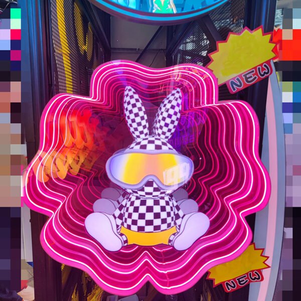 3d Outdoor Logo Custom Infinity Mirror LED Track Letters Frontlit RGB Letter Sign