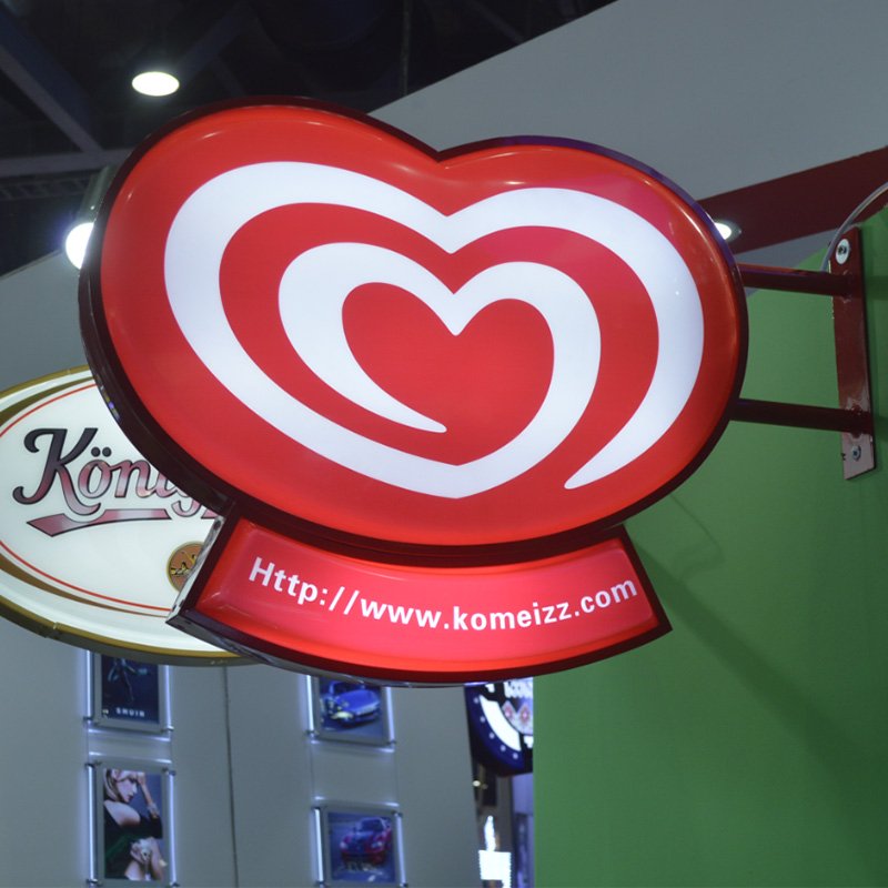 led light box signage outdoor custom light box
