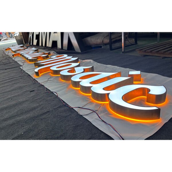 led outdoor sign (1) LED Outdoor Sign Custom Business Sign Led Frontlit & Backlit Letter Signage