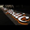 led outdoor sign (2) LED Outdoor Sign Custom Business Sign Led Frontlit & Backlit Letter Signage