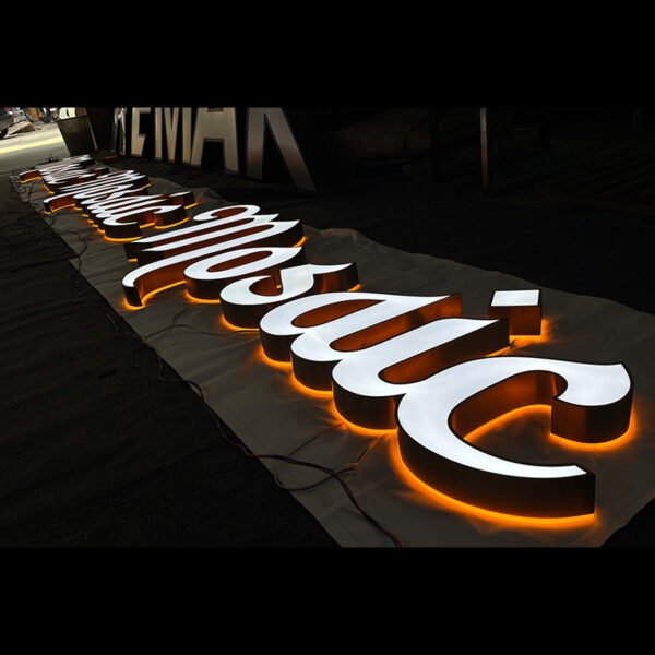 led outdoor sign (2) LED Outdoor Sign Custom Business Sign Led Frontlit & Backlit Letter Signage