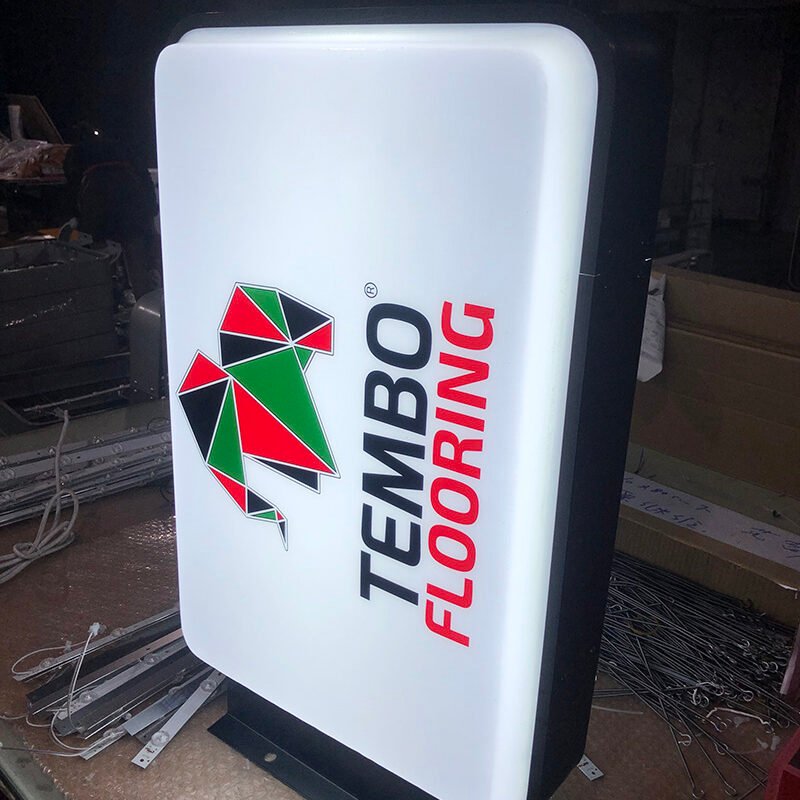 light box signage rectangular outdoor light box signage