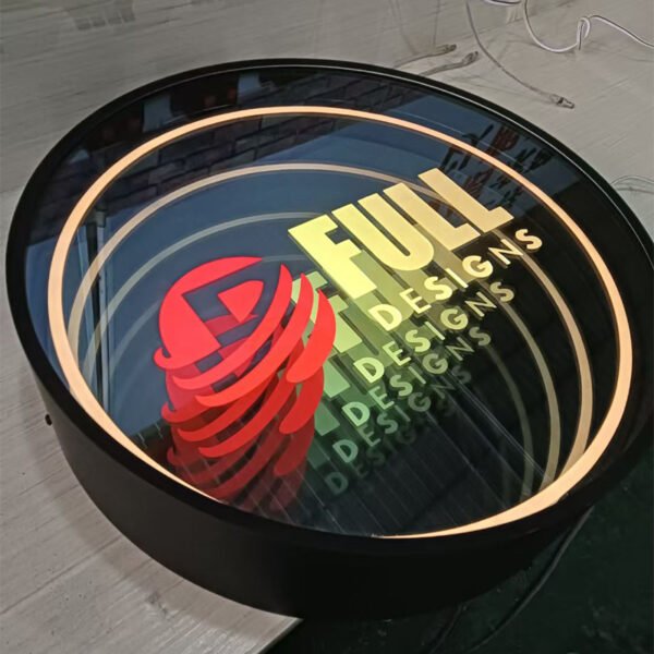 Signage Indoor Light Box Led Logo Acrylic Circular Light Box Sign
