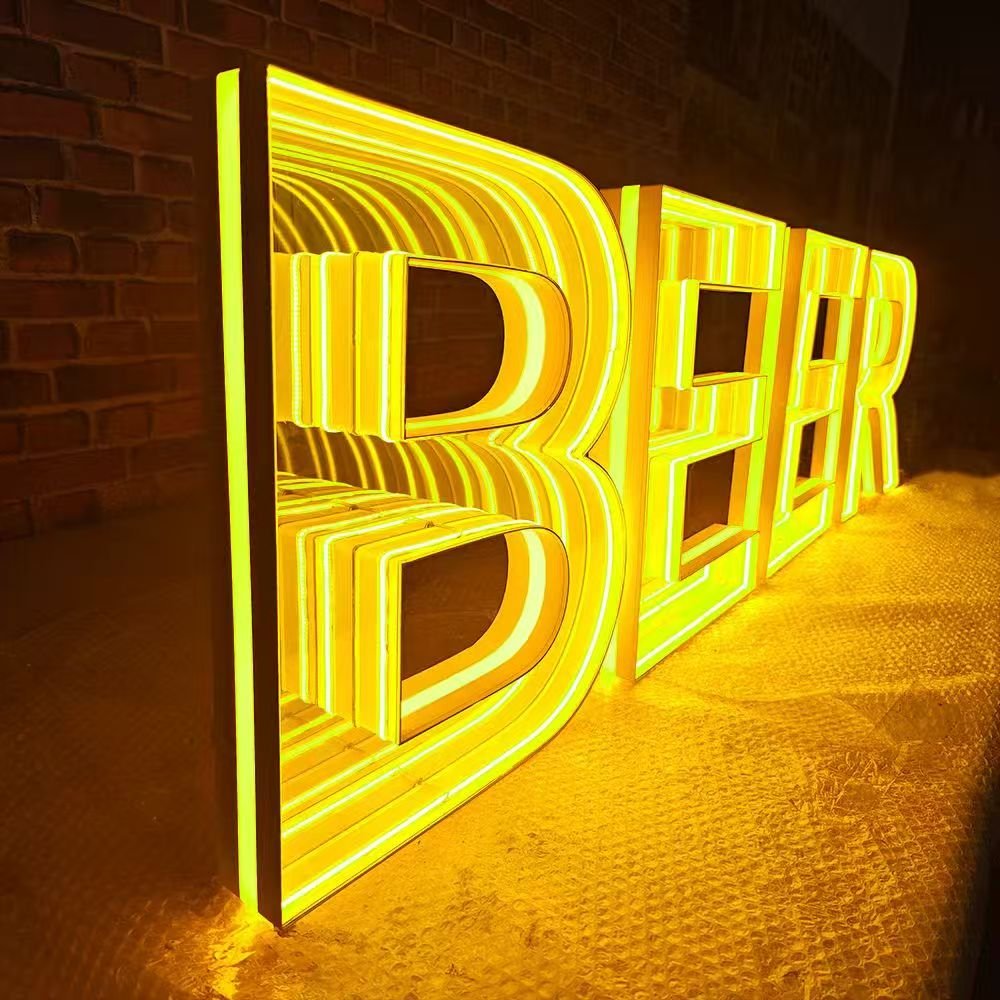 Signage Indoor Shop 3D Illuminated Letter Sign Displays Airports ...