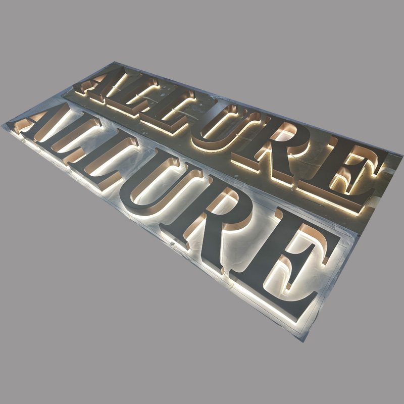 signage led (2) Signage Outdoor LED Letters 3d Letter Stainless Steel Led Illuminated Letter for Business