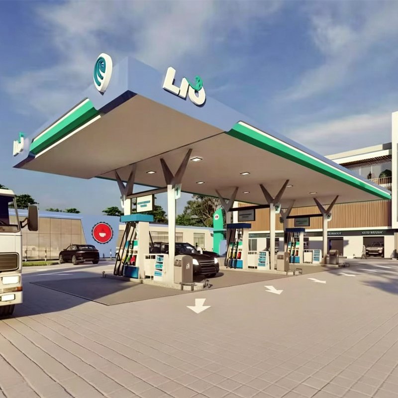 gas station canopy