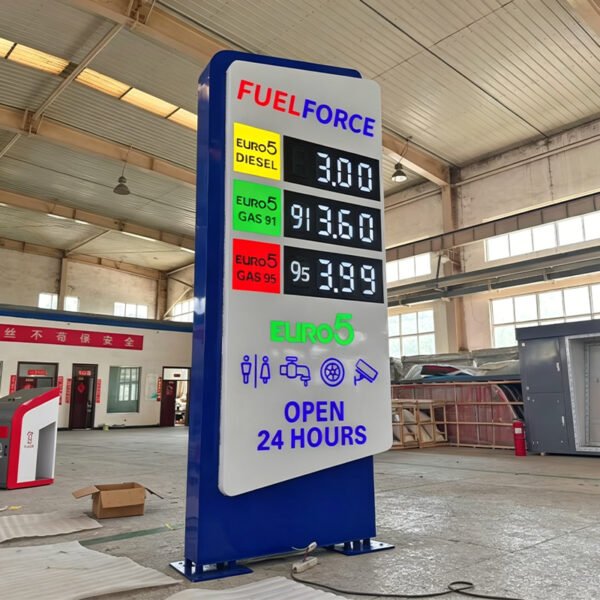 Gas Station Sign Custom OEM Monument Sign Gas Price Sign Pylon Signage