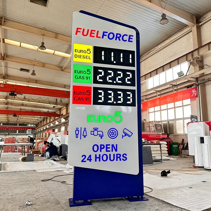 gas station sign