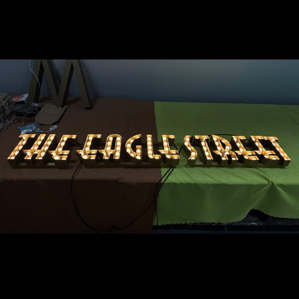 3d Outdoor Marquee Letter Sign Custom Logo Free Standing Large Sign for Party