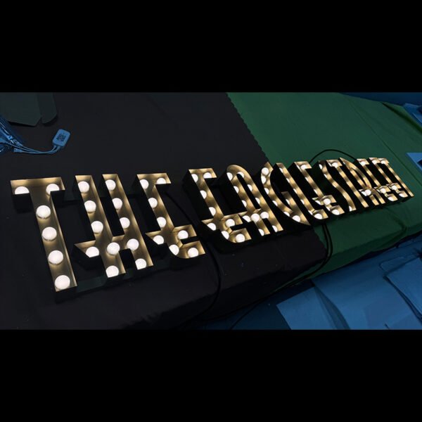 3d Outdoor Marquee Letter Sign Custom Logo Free Standing Large Sign for Party