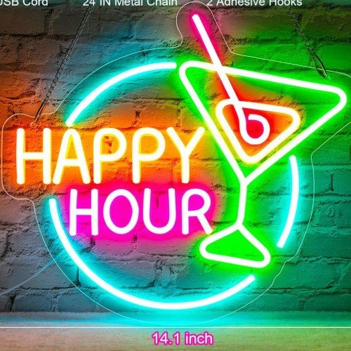 Bar Pub Neon Sign Advertising Logo LED Letters Illuminated Decoration Sign