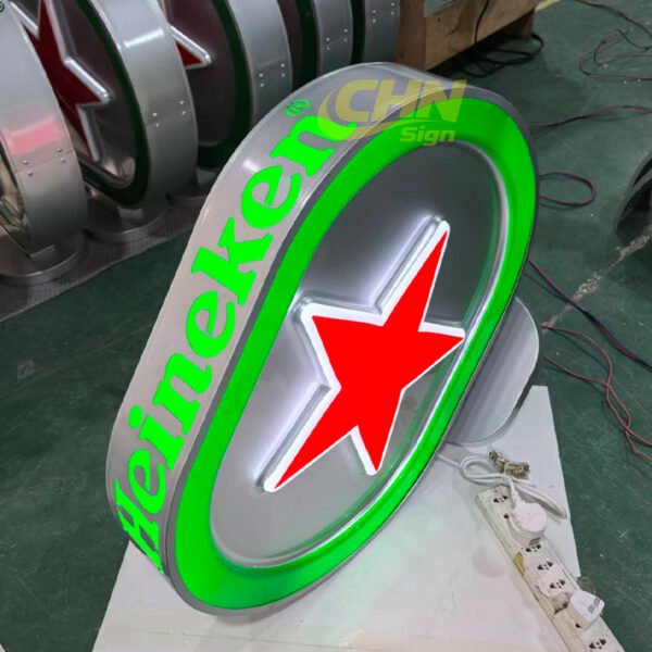 led advertising sign (2) LED Advertising Sign Custom Logo Blade Signboard Beer Light Box