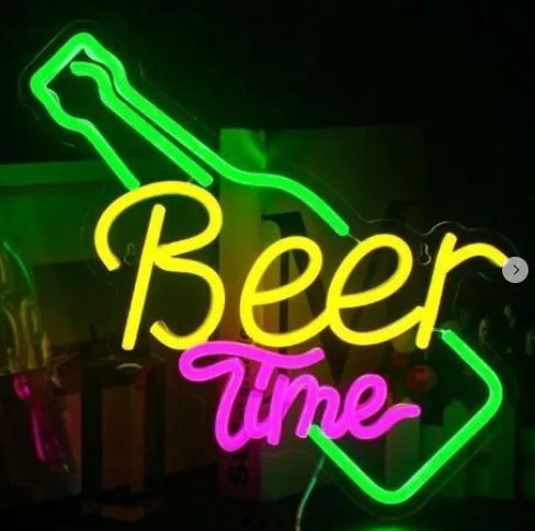 neon light pub