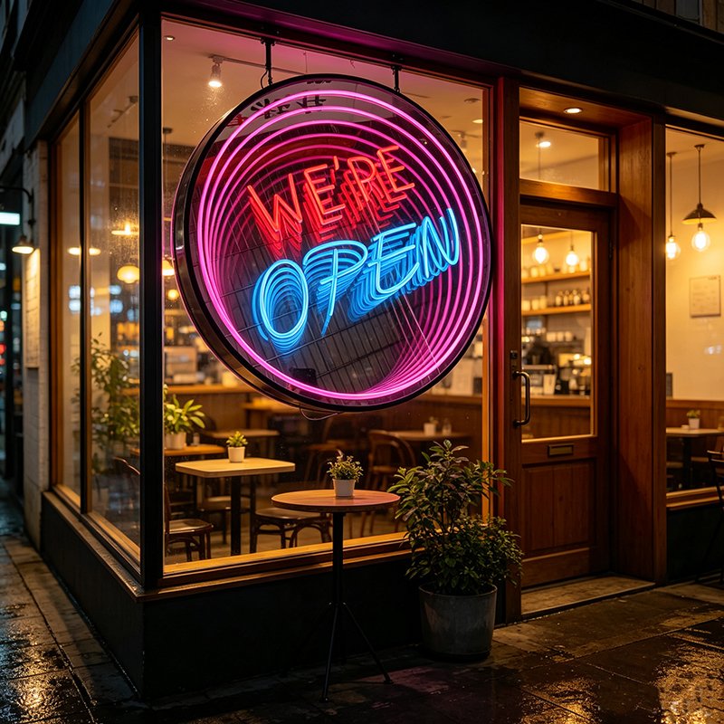 outdoor bar sign