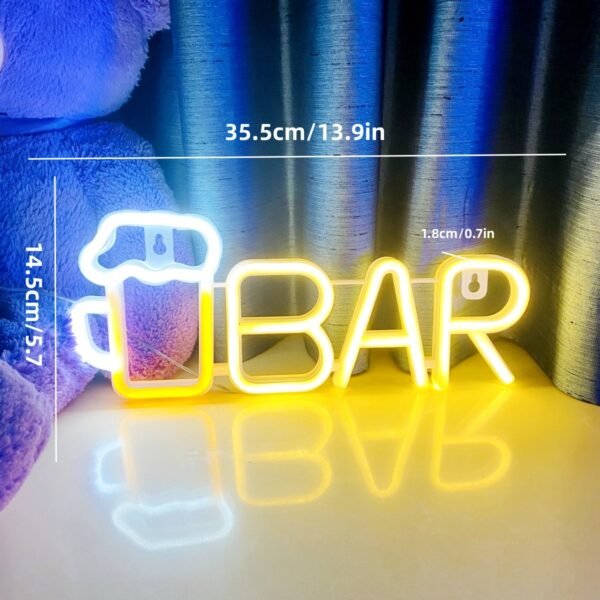 Pub Neon Sign Colorful Flex Neon Custom Made Illuminated Name Signboard
