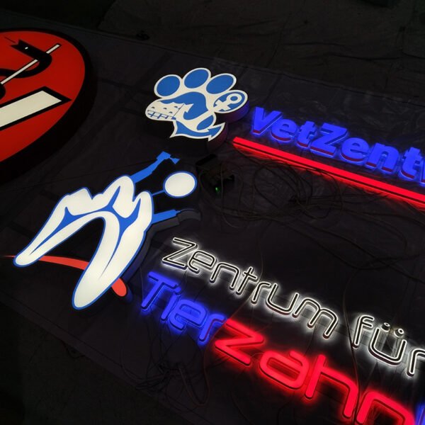 smart Store Sign Acrylic Mini Letters LED Front&Backlit Letter Sign