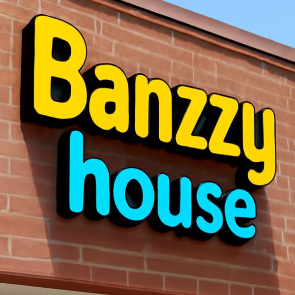 Channel Letter Sign Installation LED Signs Metal Logo Channel Letter Store Front Sign Advertising Direction Hospitals