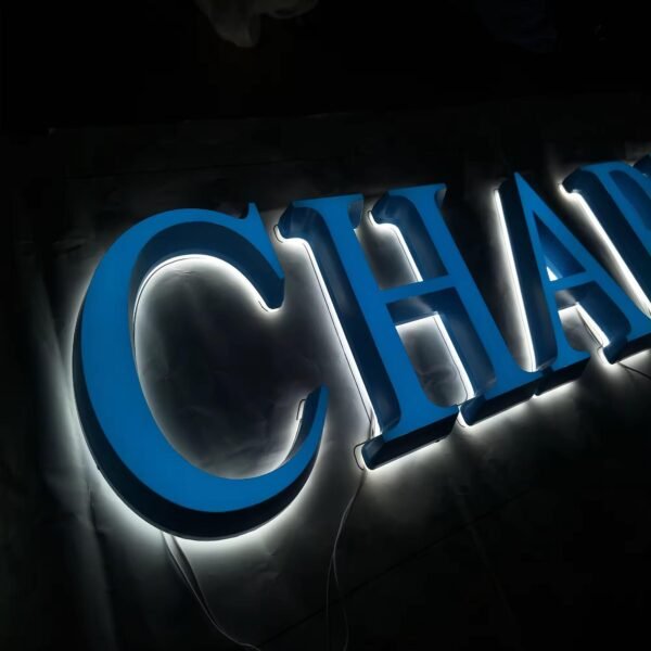 custom signboard (2) Custom Signboard 3D Acrylic Letter LED Illuminated Channel Letter Frontlit Sign