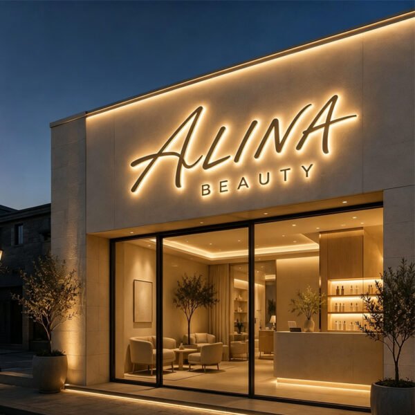 exterior signage company (3) Exterior Signage Company Waterproof Stainless Steel Halo lit Letters Custom Sign