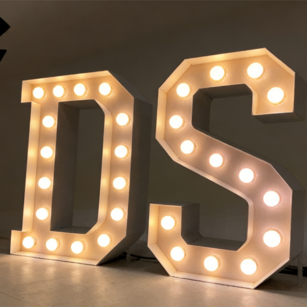 outdoor led sign (2) Outdoor Led Sign Marquee Bulb Letters Frontlit Metal Led Illuminated Sign