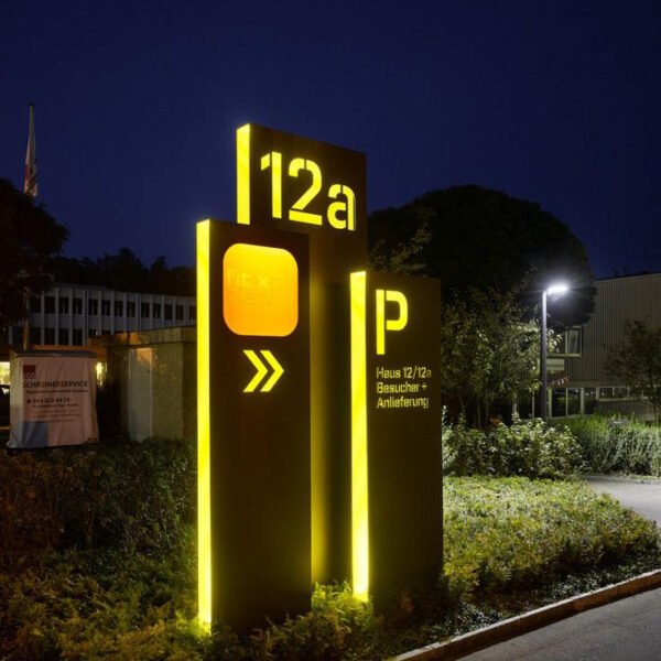 store led sign (2) Store Led Sign Metal LED Signboard with Custom Logo Shop Illuminated Sign