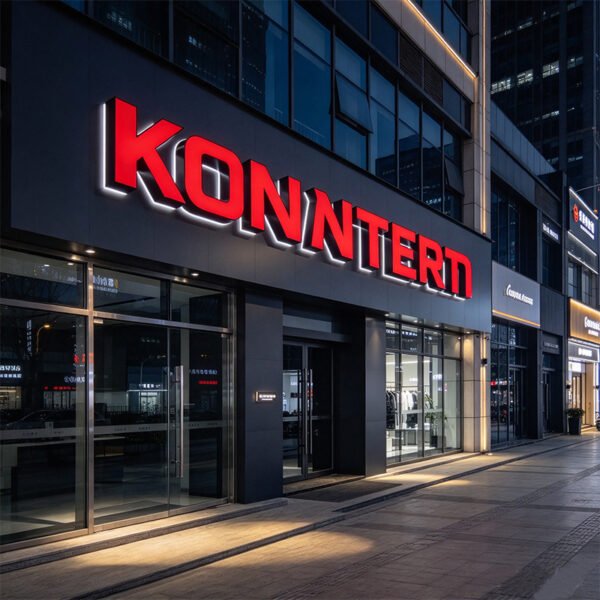 Types of Exterior Signage Front&Back Lit Channel Letter Sign OEM Factory Direct
