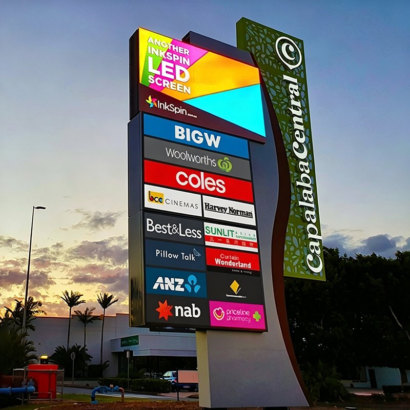 Wayfinding Lightbox Customized Metal Freestanding Sign Board for Auto Shop Logo Illuminated Signage