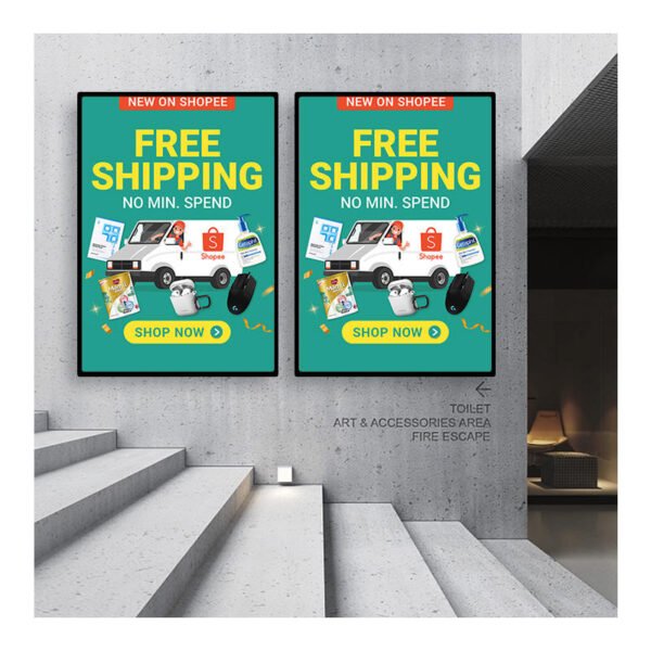 Window Lightbox Ultra-Thin Aluminum Frame LED Lightbox A1A2A3A4