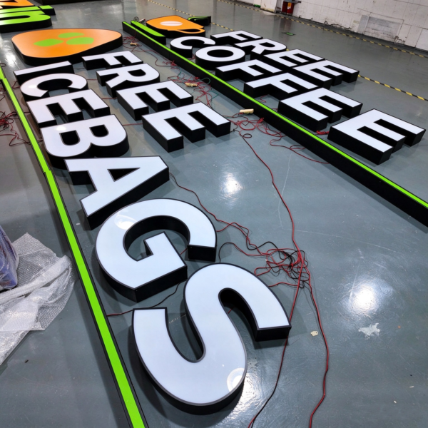 LED Signs Custom Outdoor Illuminated Plexiglass Letter Signs for Storefront Business Advertising